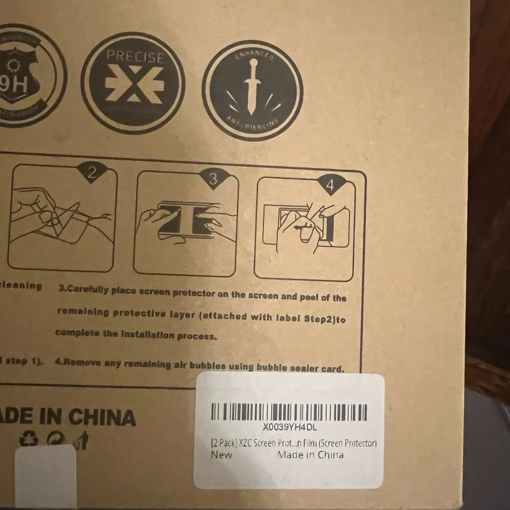 iPad 9.7 Premium Tempered Glass Screen Pro, 2 Pack, new in sealed pkg.